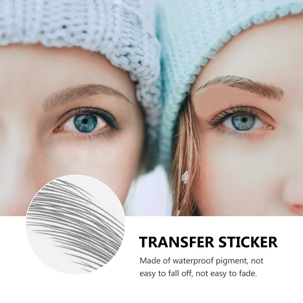 

10 Sheets Sticker 6D Hair-like Stickers Imitation Tattoos