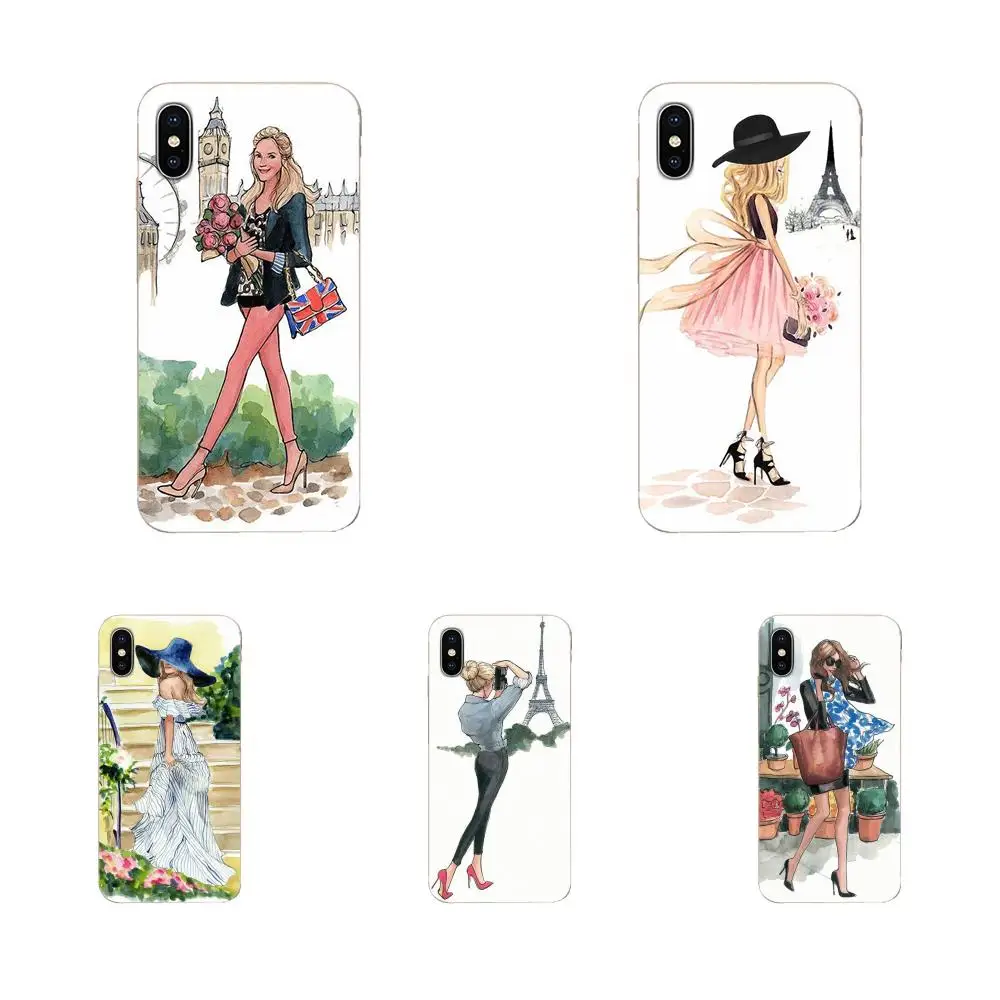 Чехол из Париж для девушек летнее ноги путешествия отдыха на пляже Galaxy J1 J2 J3 J330 J4 J5