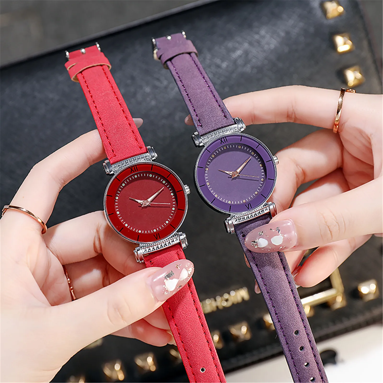 

Luminous Quartz Watch Stainless Steel Dial Leather Strap Watches for girls Relogio Feminino Montre Femme Reloj Mujer Drop Ship7