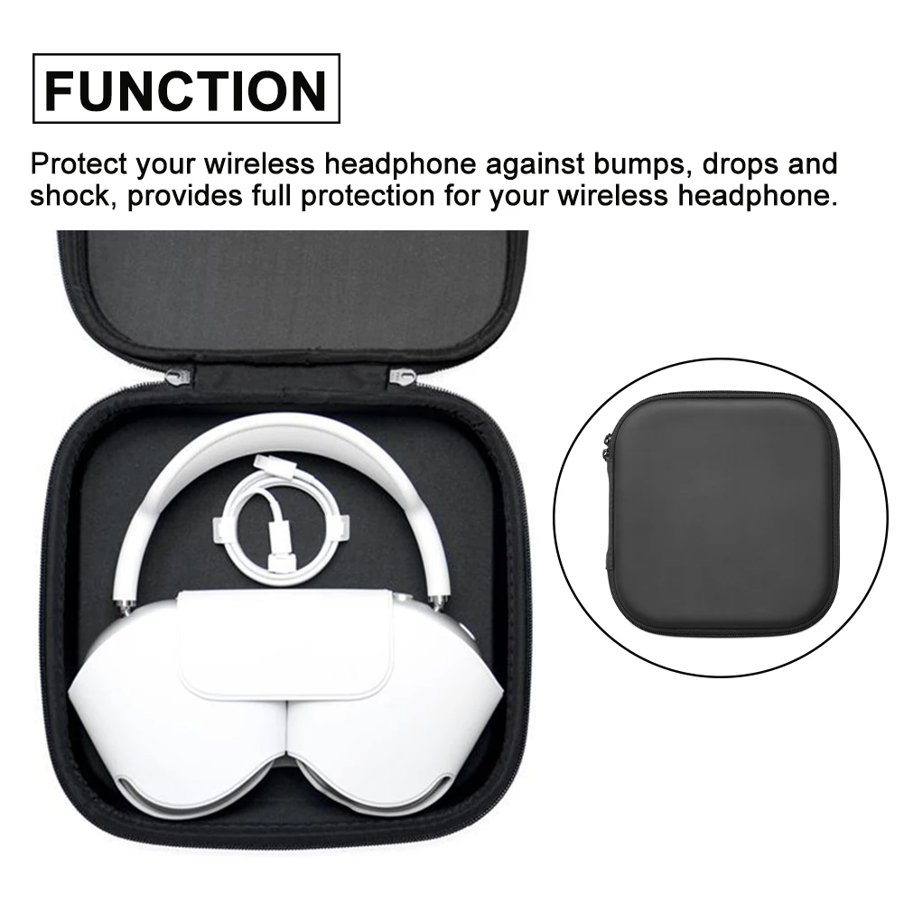 

Dustproof Shockproof Storage Box Professional Protective Case Wear Resistant Scratch Proof Travel For Apple Wireless Headphone
