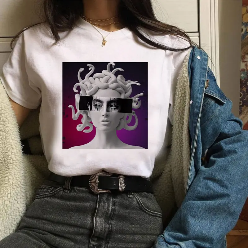 Новинка 2020 женские футболки повседневные с принтом в стиле Харадзюку летние