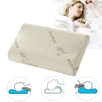 sleeping bamboo rebound memory orthopedic pillows cervical pillow travesseiro almohada cervical health cotton pillows texti