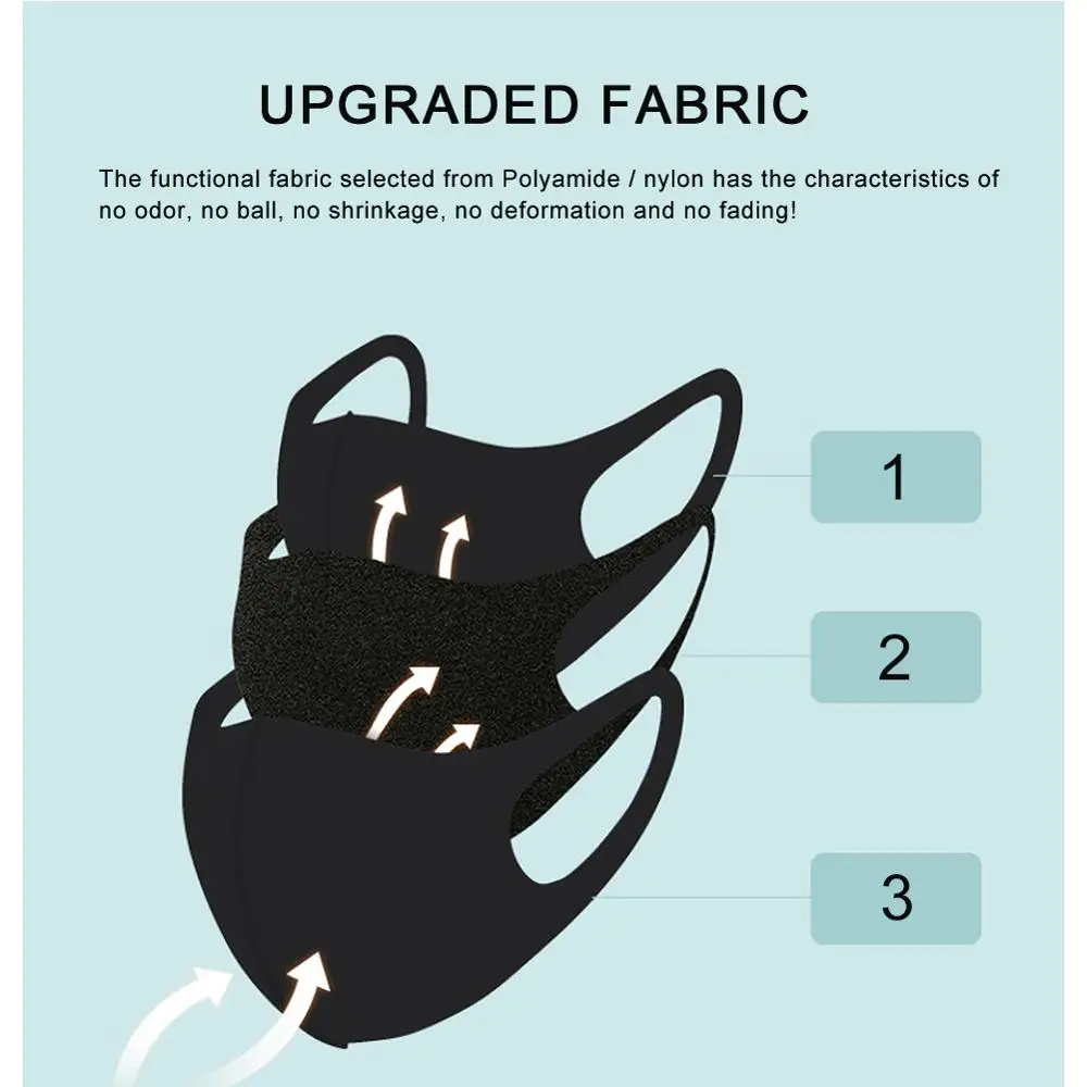 Симпатичная детская хлопковая маска PM2.5 для рта противотуманная пылевая носа с