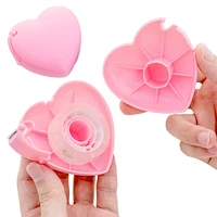 newest candy color masking tape cutter design of love heart shape washi tape cutter office tape dispenser school supplies
