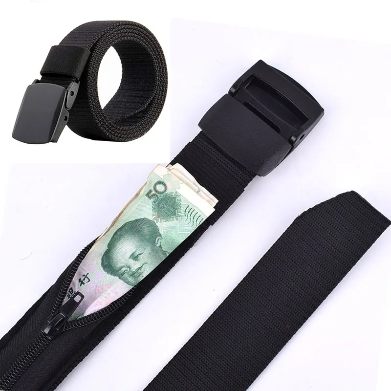 

Travel Cash Anti Theft Belt Waist Bag Women Portable Hidden Money Strap Belt Wallet Waist Pack Men Secret Hiding Belt 119cm