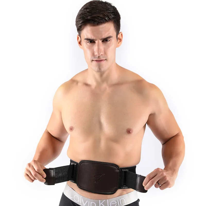 

Medical Health Waist Rehabilitation Belt Stabilizing Back Braces with Four Radian Steel Plates Leather