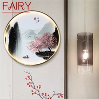 fairy indoor wall lamps fixtures led chinese style mural creative light sconces for home study bedroom