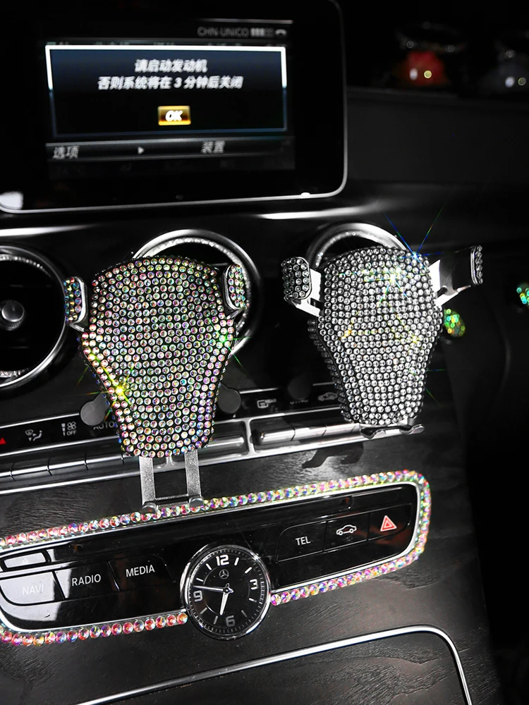 Автомобильный держатель для телефона с креплением на вентиляционную решетку