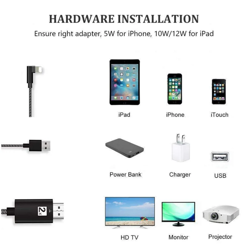 8 контактный цифровой av адаптер для Lightning HDMI кабель Apple IPhone X 7 iPad Кабельное Аудио