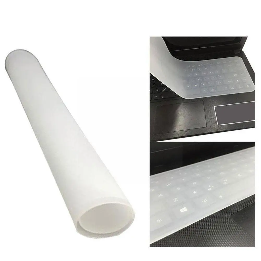 

Универсальный пыленепроницаемый Мягкий силиконовый чехол для клавиатуры ноутбука 12-14 дюймов и 15-17 дюймов