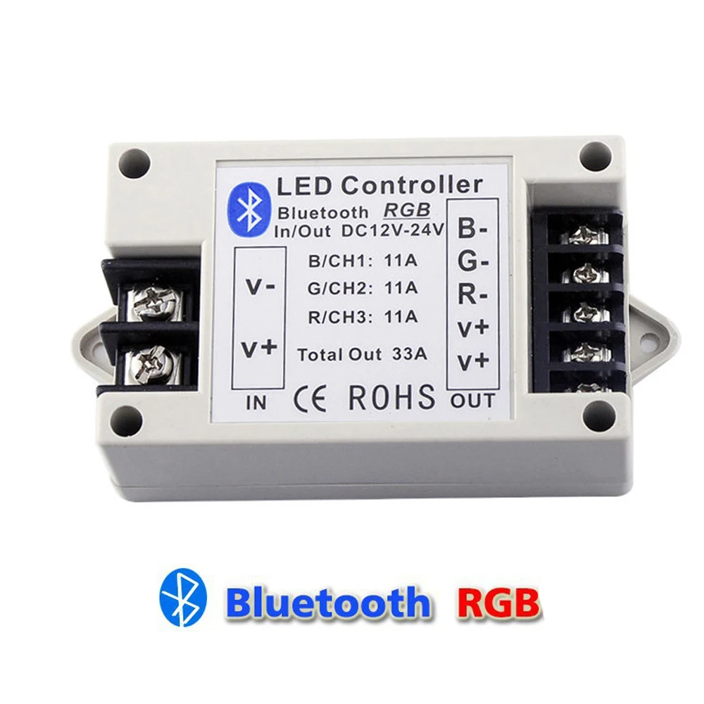 Светодиодный контроллер Bluetooth RGB RGBW с Wi-Fi для светодиодных лент 12 В 24 регулятор