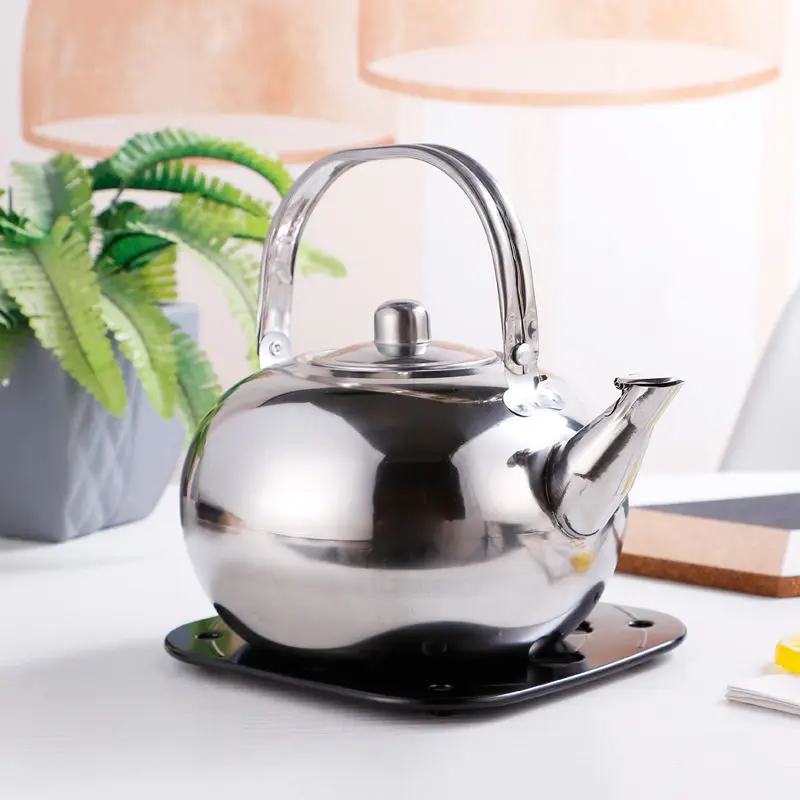 Маленький чайник для отеля из нержавеющей стали ресторана гостиницы чая желтый