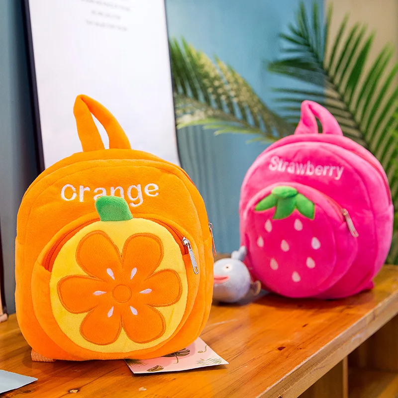 Фруктовая форма детская школьная сумка Плюшевые Рюкзаки мини школьный детский