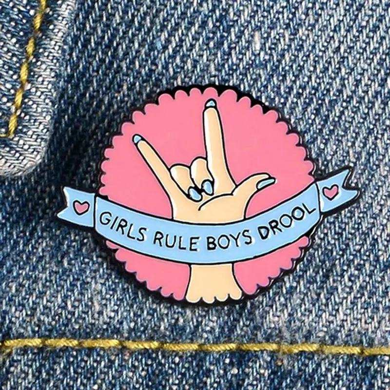 Шлюпки для девочек и мальчиков! Женский либерлизм феминистские булавки розовый