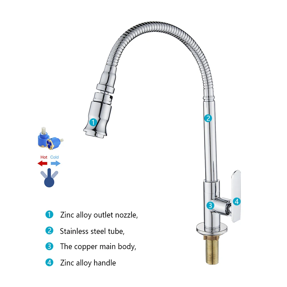 Смеситель для раковины поворотный на 360 градусов|Смесители кухни| |