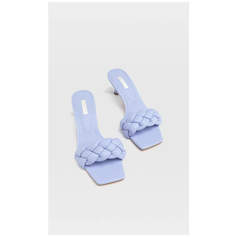 

2020 New note women's shoes stiletto heel braided liner BV word high-heeled sandals women high-heeled shoes women shoes