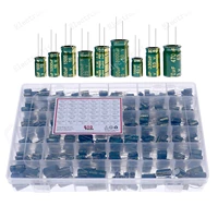 810pcsbox 36values aluminum electrolytic capacitor set 10v 63v 1uf 1500uf assorted kit storage box high frequency low esr
