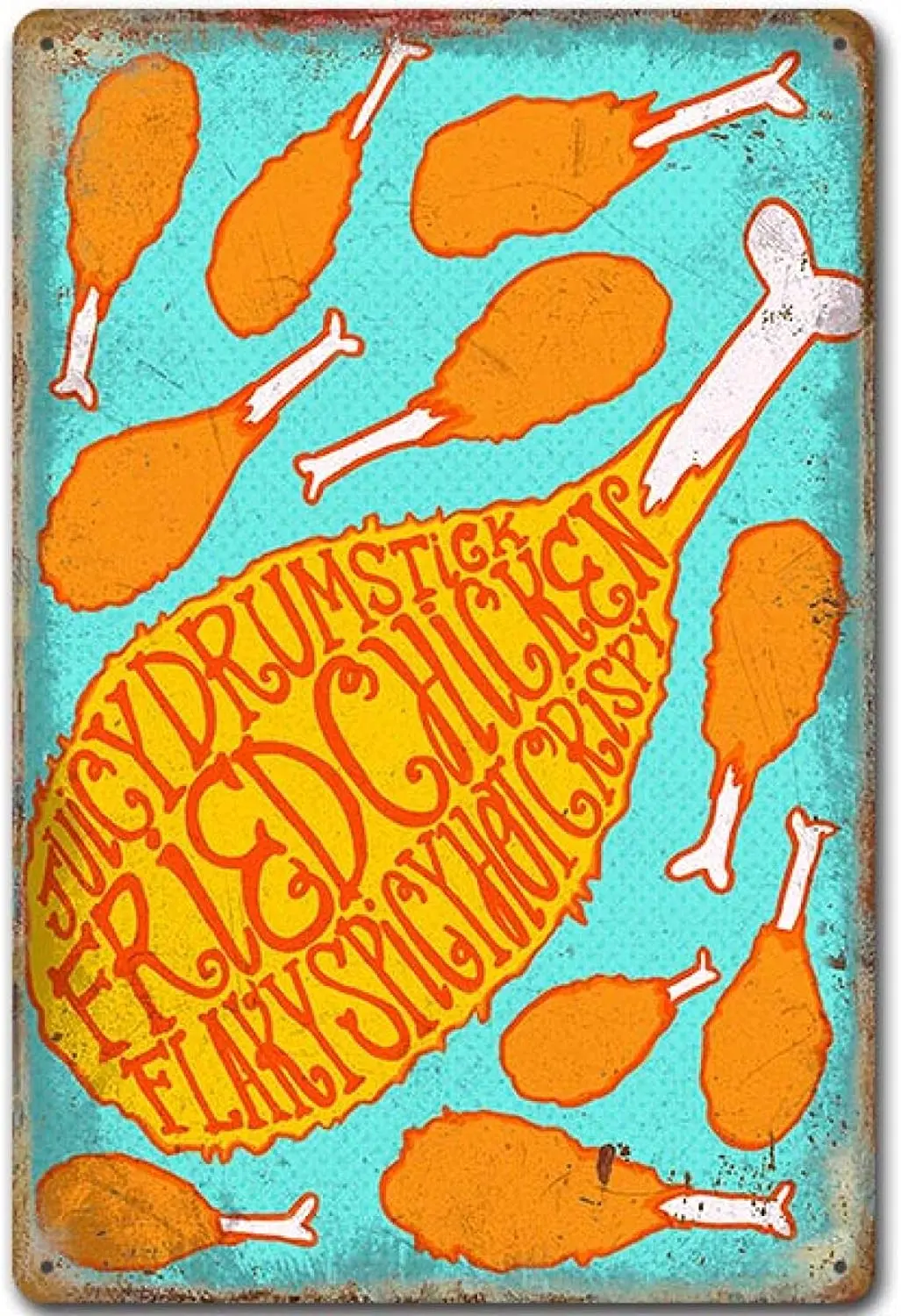 

Металлический жестяной плакат с изображением курицы на ферме, жестяная ретро-пластина, художественное украшение для мужчин, 20x30 см, металли...