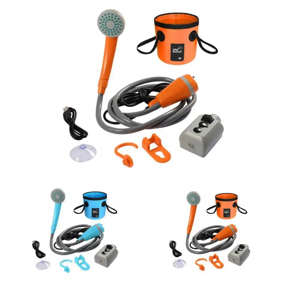 

Легкий в использовании Многоцелевой большой выходной душевой набор для кемпинга аксессуары для кемпинга USB душевой набор высокой мощности ...