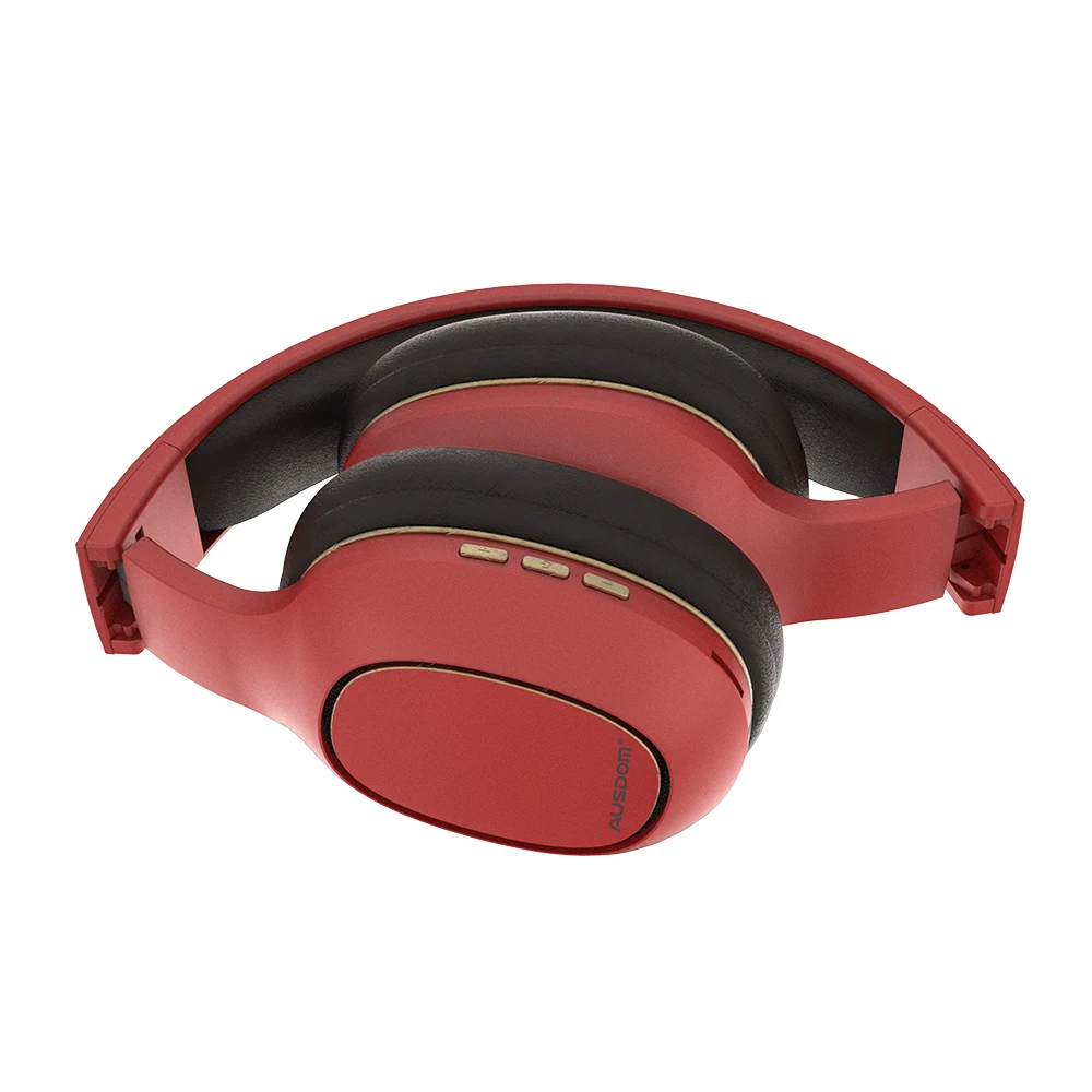 Ausdom M09 беспроводные наушники Bluetooth наушники с микрофоном беспроводная гарнитура Bluetooth гарнитура стерео Поддержка SD карты