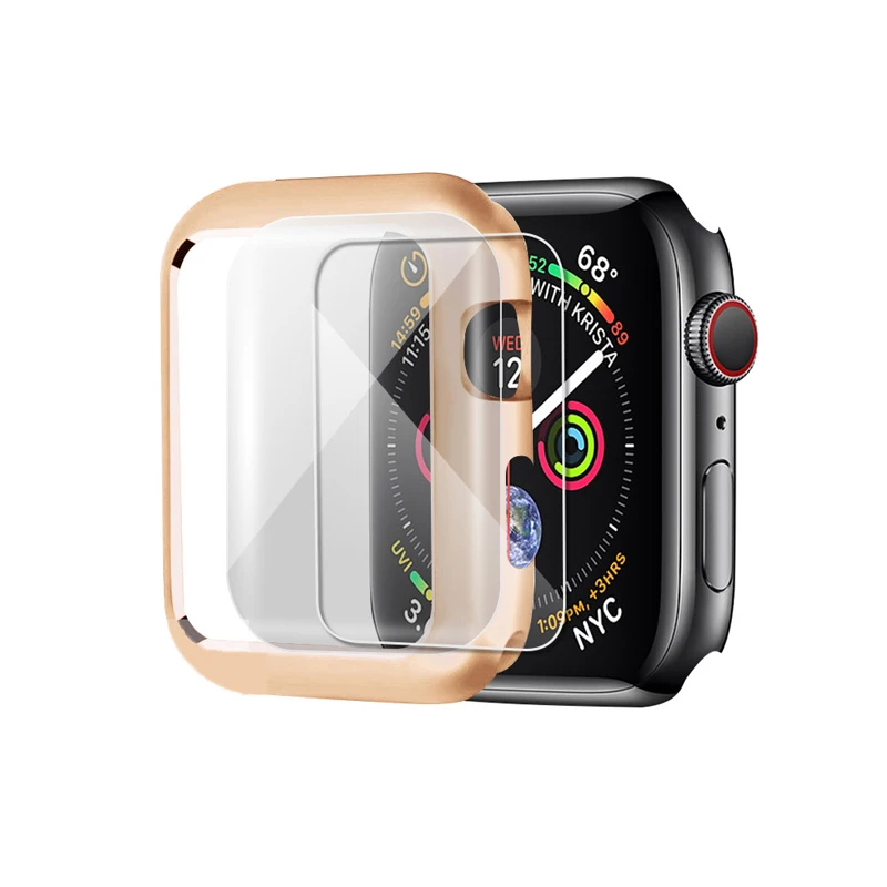 Magnetic Cover for Apple Watch Case 42mm/38mm Iwatch Band 5 Screen Protector Protective Glass for Apple Watch 5 4 44mm/40mm 3 2