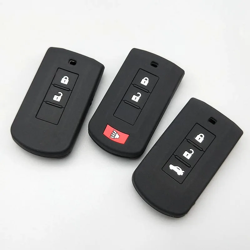 2/3 защитный силиконовый чехол для автомобильного ключа с кнопкой Mitsubishi Outlander ASX AXR