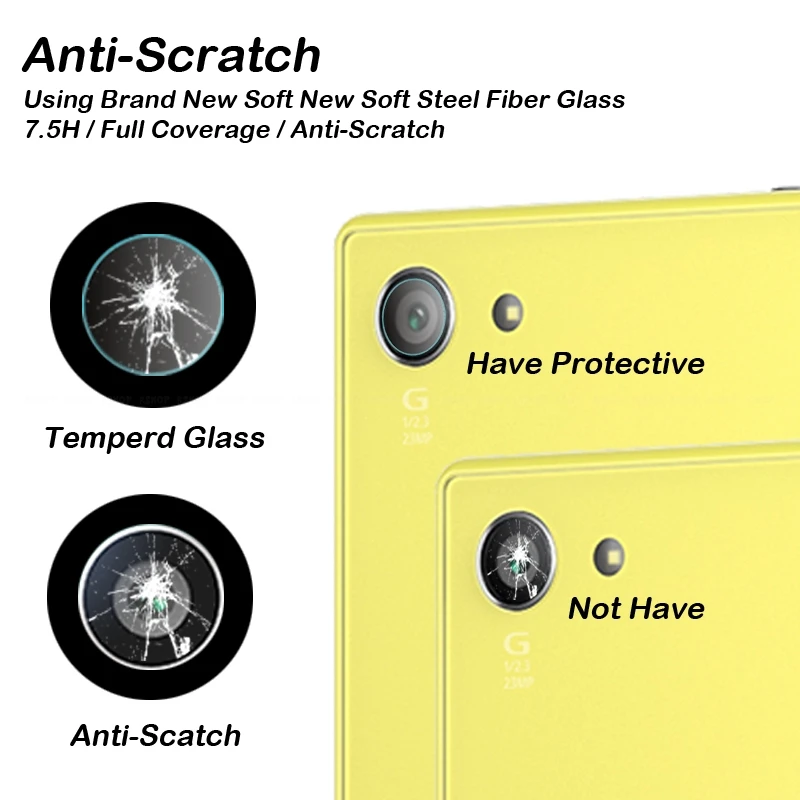 Защитная пленка для задней камеры из закаленного стекла Sony Xperia E5 M4 M5 Z5 Z4 Z3 Z2 Z1 Z L36H