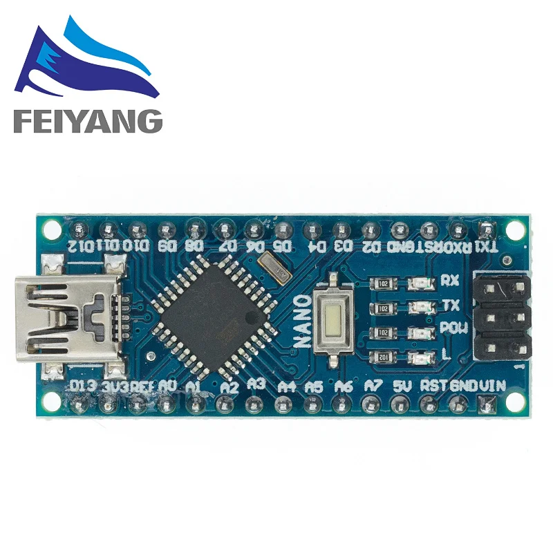 100 шт. мини USB/MICRO USB Nano 3 0 ATMEGA328P/ATMEGA168P контроллер совместимый NANO CH340 драйвер без