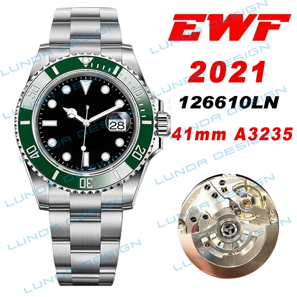

EW factory Top Mens watches Sapphire 3235 movement Automatic mechanical watch ceramic bezel luminous waterproof watch
