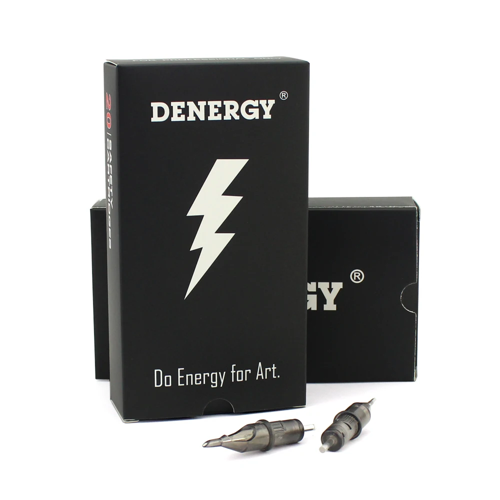 Denergy-aguja de cartucho de tatuaje de membrana, 0,20mm, prémium, 20 unids/caja, 0603RL
