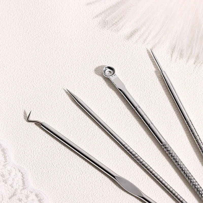 4 шт./компл. искусственные иглы нержавеющая кожа экстрактор пятен Комедон