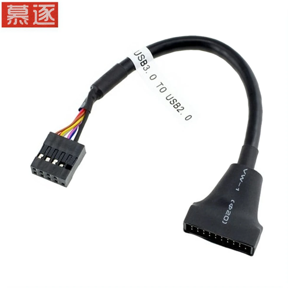 

1/2/5pcs/Set USB 3.0 20 Pin Male to USB 2.0 9 Pin Motherboard Female Cable USB Converter Adapter for cd-rom /floppy drive