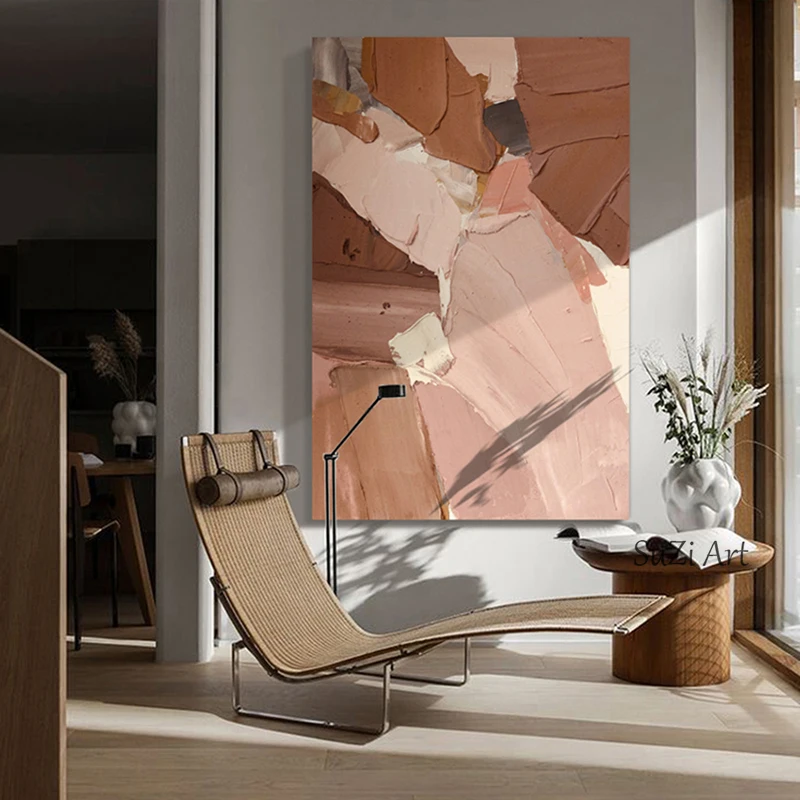 

100% Handpainted Abstract Oil Paintings On Canvas Modern Wedding Decor Wall Landscape Pictures Home Decoration Free Shipping