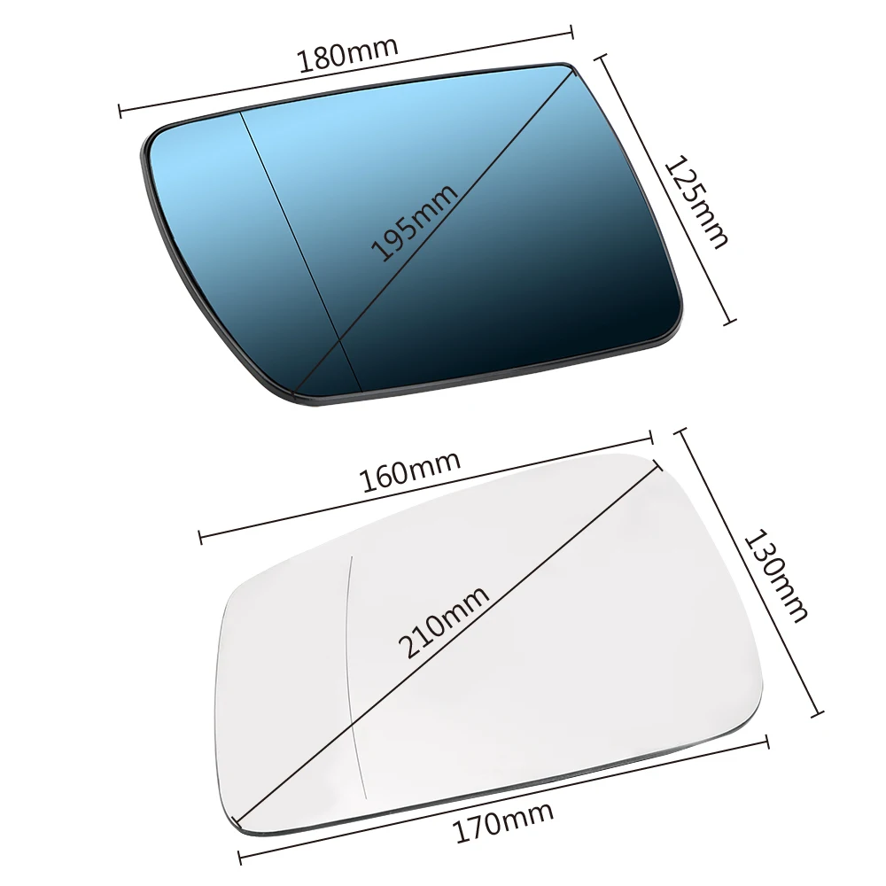 

Anti-fog Wide Angle Electric Mirror Glass Heated Rearview Mirror For BMW 5 E60 E61 2003 2004 2005 2006 2007 2008