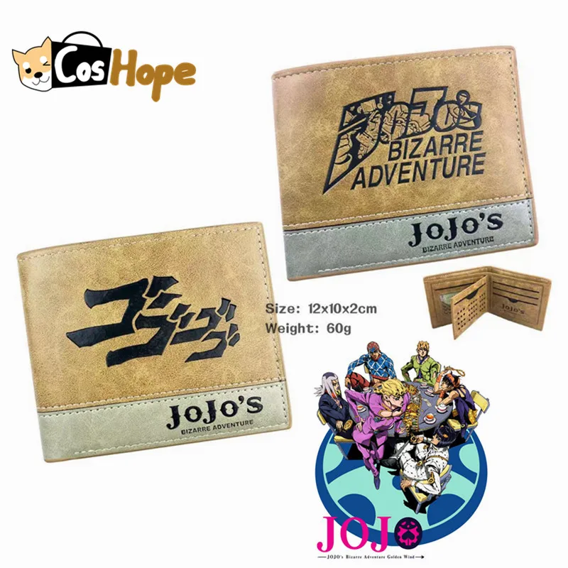 Кошелек мужской из искусственной кожи короткий бумажник с рисунком аниме