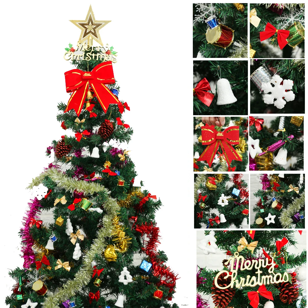Christmas Tree Hanging Mini Foam Candy Square Gift Box Acorn Bowknot Top Pentacle Ornaments Xmas DIY Decoration Merry Pendants | Дом и сад