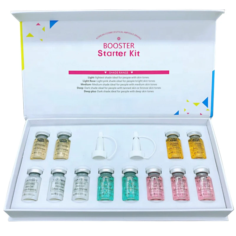 Essence 12 шт стартовый набор с микроиглами BB крем светящийся микро Дерма ручка осветление отбеливание Уход за лицом Жидкий тональный крем - Цвет: Essence