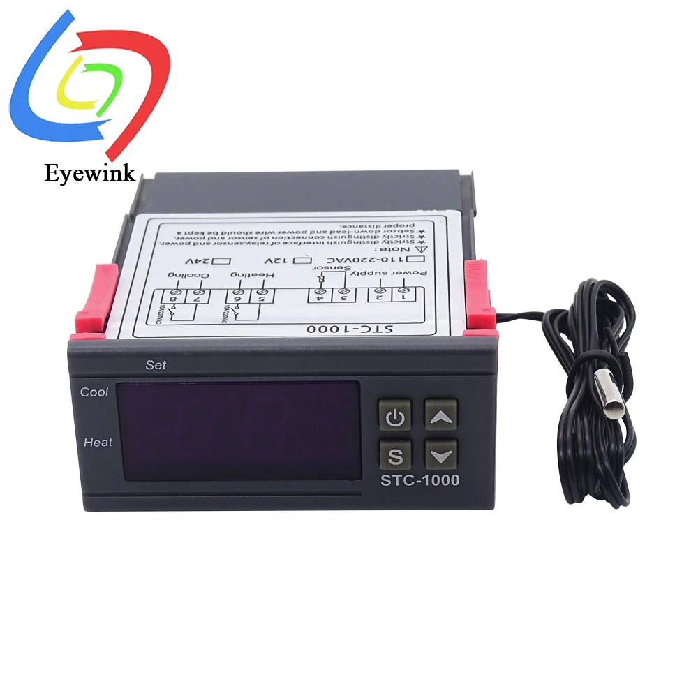 Цифровой светодиодный регулятор температуры с двойным релейным выходом