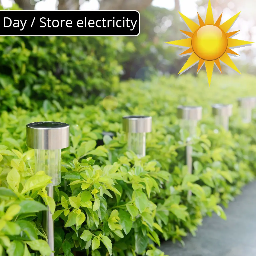 

LED Solar Garden Light Outdoor Solar Powered Lamp Lantern Waterproof Landscape Lighting For Pathway Patio Yard Lawn Decoration