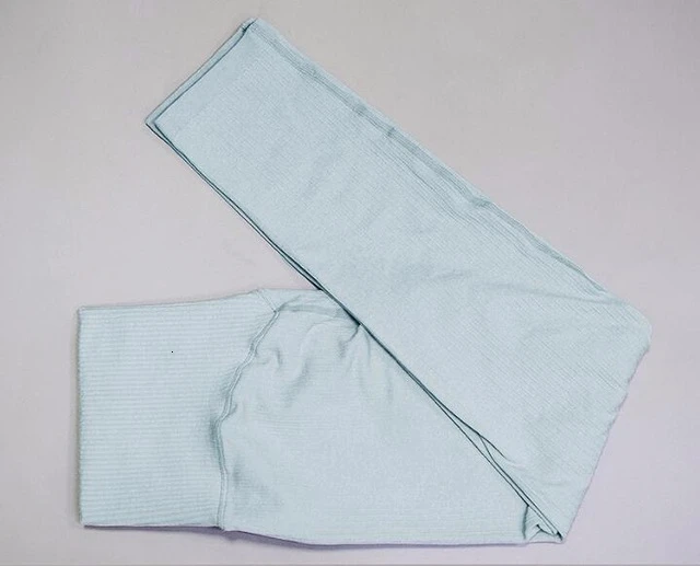 Blue pants Женский комплект из 2 предметов, энергетический бесшовный комплект для йоги, фитнеса, спортзала, йоги, костюм с высокой талией, леггинсы+ комплект с бюстгальтером, высокая эластичность, спортивная одежда для бега, бюстгальтер, штаны - Цвет: Blue pants