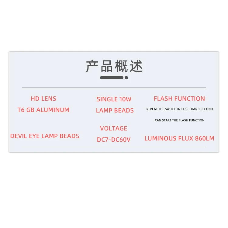 Аксессуар для декоративного освещения мотоцикла SPIRIT BEAST Налобные фонари 48 В