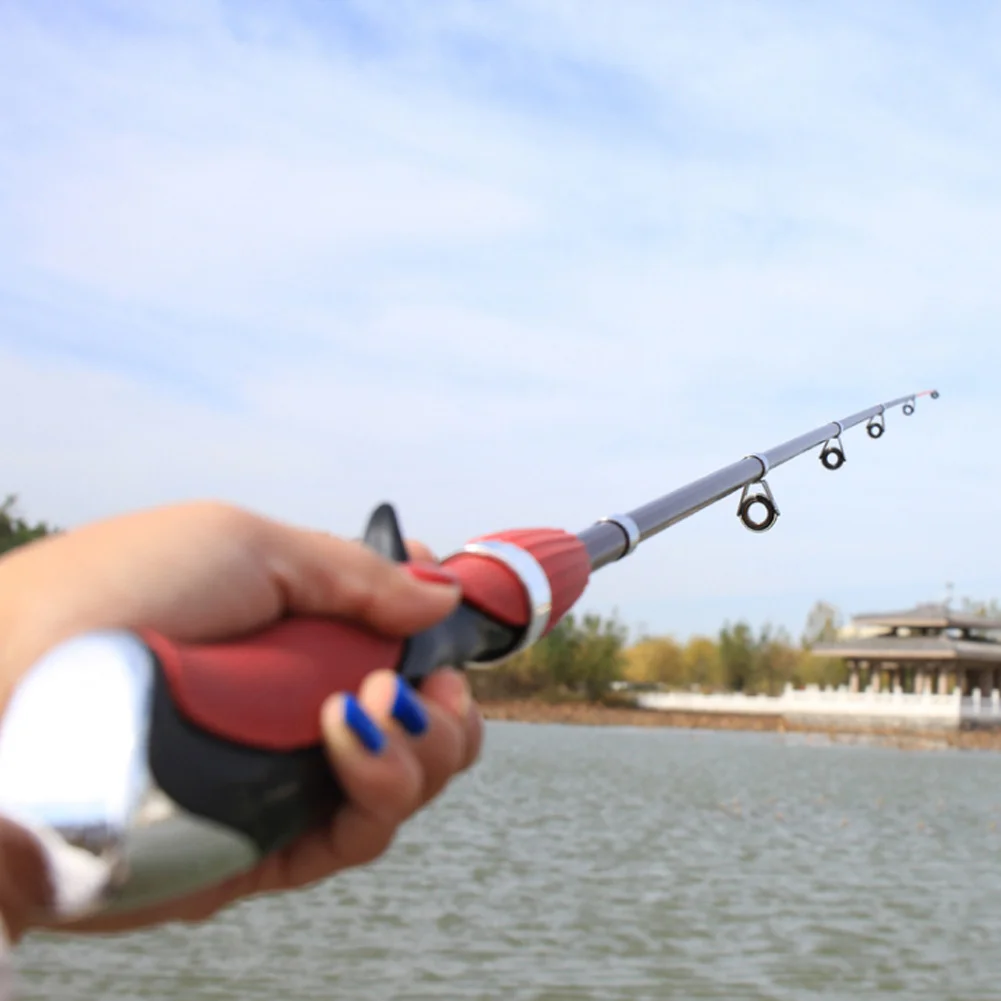 Портативная телескопическая рыболовная удочка из стекловолокна 1 6 м|Удочки| |