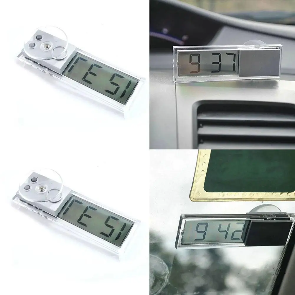 

1Pcs New Car Electronic Clock Liquid Crystal Display With Selling Car LCD Timer Digital Cup Hot Factoty Supply Clock Suctio N2O6
