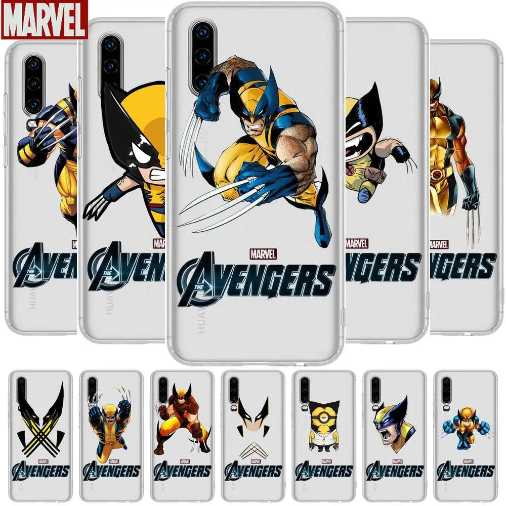 

Marvel Wolverine Anime Transparent Clear Phone Case For Huawei Honor 20 10 9 8A 7 5T X Pro Lite 5G Etui Coque Hoesjes Comic F