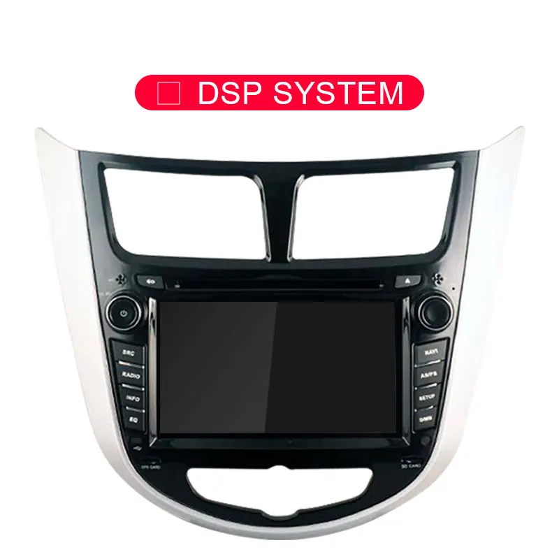 NO DSP JDASTON Android 9,0 автомобильный dvd-плеер для hyundai Solaris accent Verna i25 wifi Мультимедиа gps стерео 2 Din автомагнитола аудио 4G+ 64G - Цвет: NO DSP