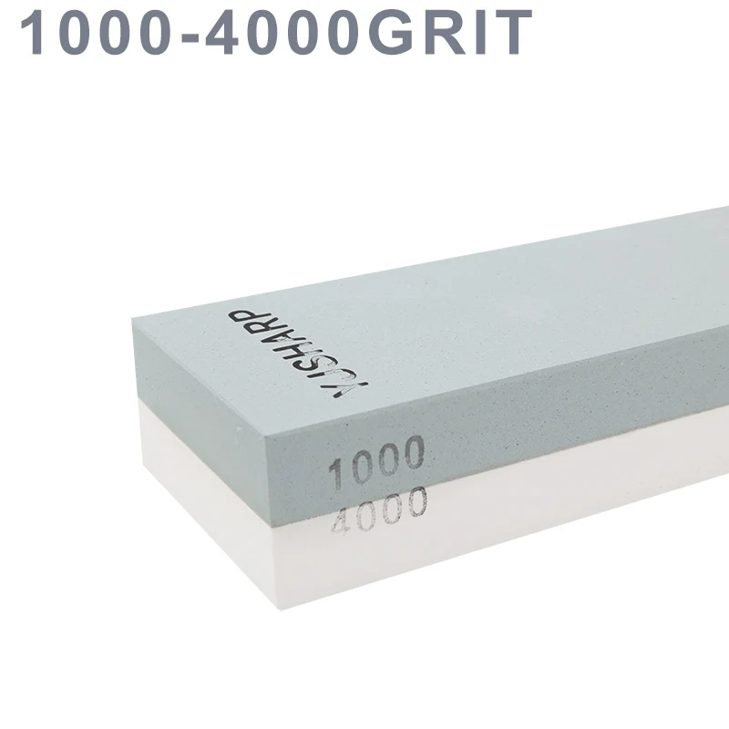 1000 4000 grit Двухсторонний точильный камень точильный камень Материал корунд и карбид кремния для кухонных ножей и садового инструмента - Цвет: 1000 4000 grit