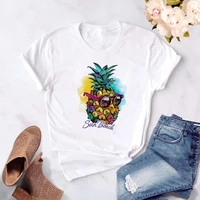 new summer women tshirt casual short sleeve o neck tops tee fruit printed cute tee shirts female kawaii grpahic t shirt