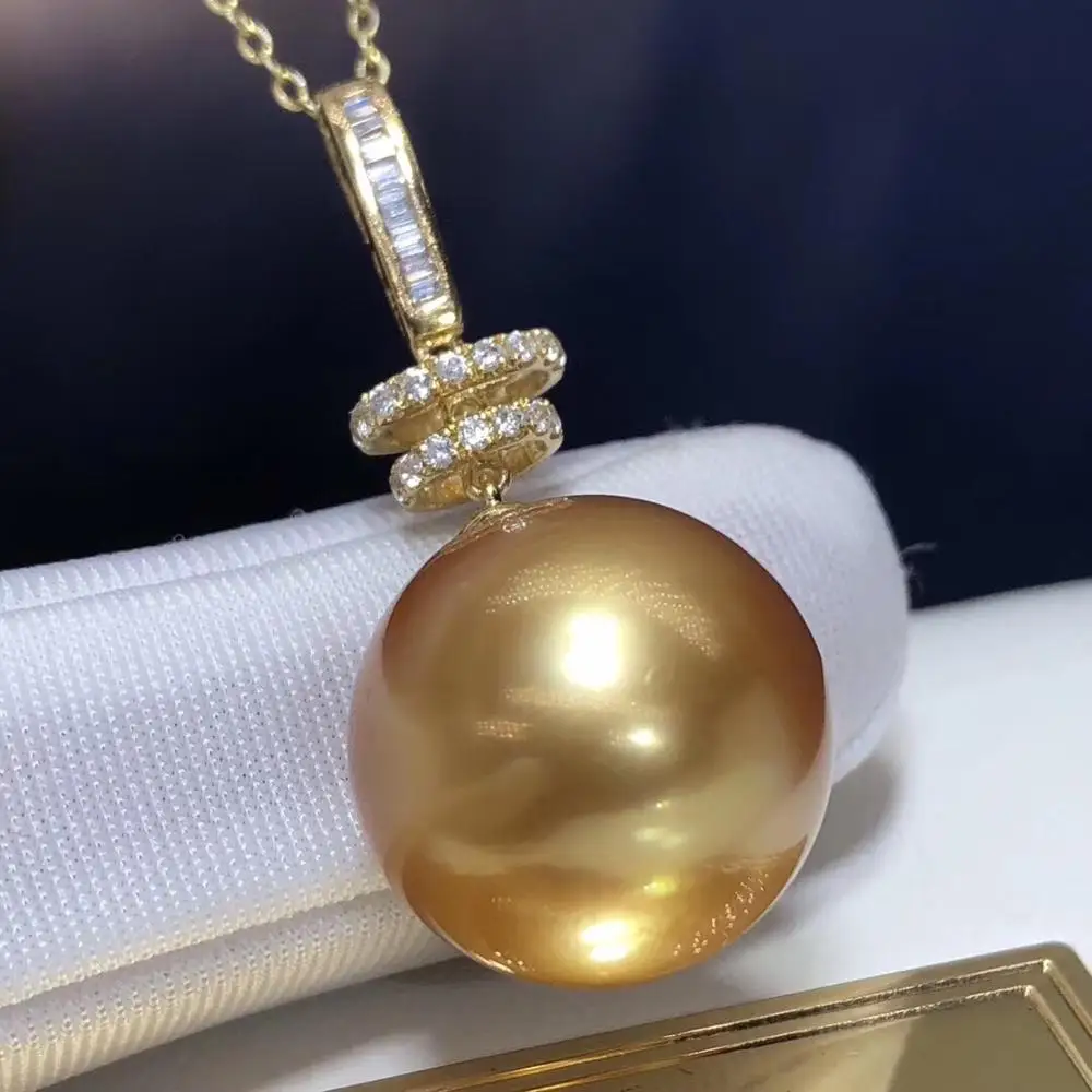 Ювелирные изделия из 18 каратного желтого золота натуральный Океанский золотой