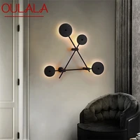 oulala indoor wall light fixture led black modern sconce nordic creative decoration for home bedroom living room dining room