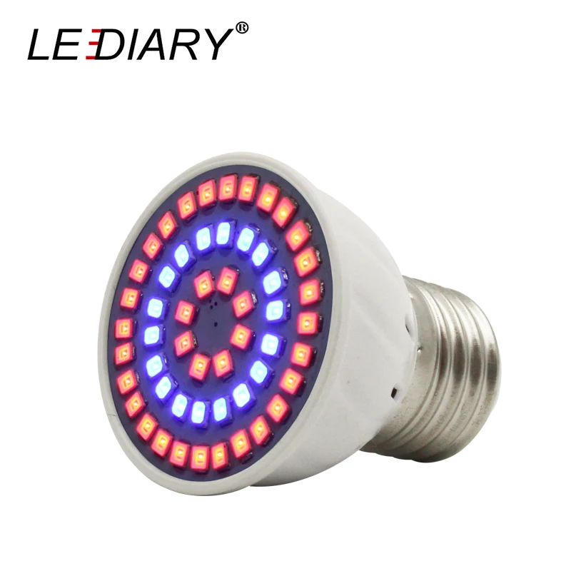 Светодиодный iary 2 шт./лот прожектор светодиодный роста растений лампы 220V MR16 E27 чашки Форма лампа полного спектра для домашний помощник в горшках для роста растений